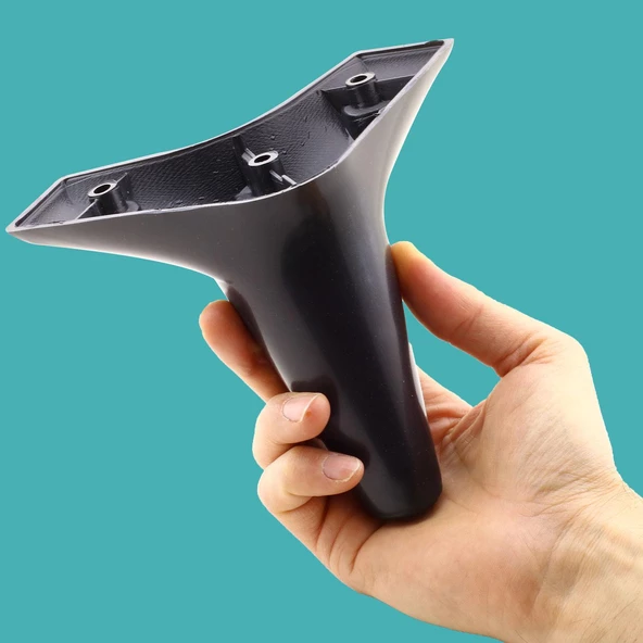 Aspen Lüks Mobilya Kanepe Koltuk Tv Ünitesi Baza Ayağı Ayakları 12 Cm Siyah Ayak (4 ADET) - 5