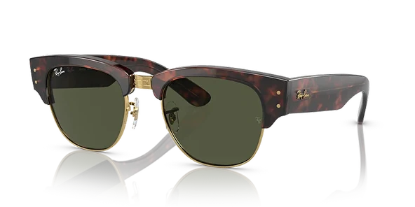 Ray-Ban Mega Clubmaster 0316S 990/31 Tortoise/Gold-Green Unisex Güneş Gözlüğü