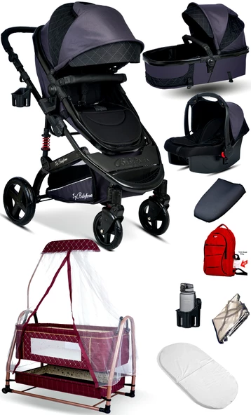 Baby Home Single-to Travel Sistem Bebek Arabası Ve Maya Anne Yanı Bebek Sepeti Beşik - 3