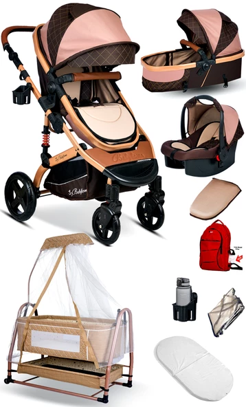 Baby Home Single-to Travel Sistem Bebek Arabası Ve Maya Anne Yanı Bebek Sepeti Beşik - 4