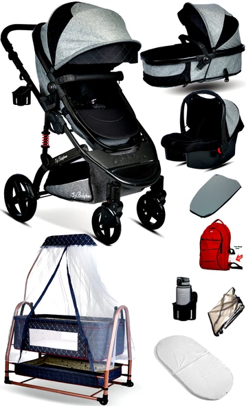 Baby Home Single-to Travel Sistem Bebek Arabası Ve Maya Anne Yanı Bebek Sepeti Beşik - 2