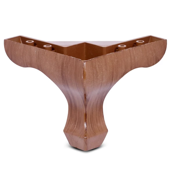 Dolap Mobilya Koltuk Kanepe Sehpa Puf Koltuk Ayağı 10 Cm Kahve Baza Ayakları (4 ADET) - 2