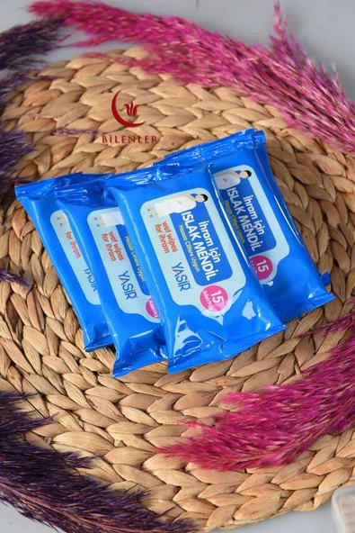 Hac ve Umre için 5li Islak Mendil+ Sabun Hediyeli