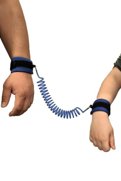 Hac Umre Kayıp Önleyici Güven Çemberi Mavi - Çocuk Güvenlik Bilekliği - Resim 2