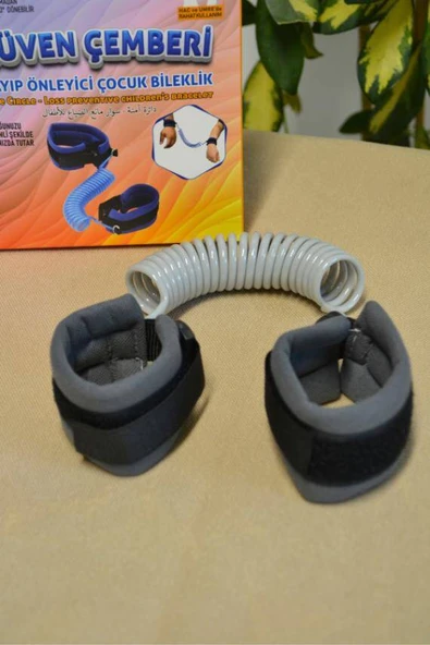 Hac Umre Kayıp Önleyici Güven Çemberi  Gri - Çocuk Güvenlik Bilekliği - Resim 3