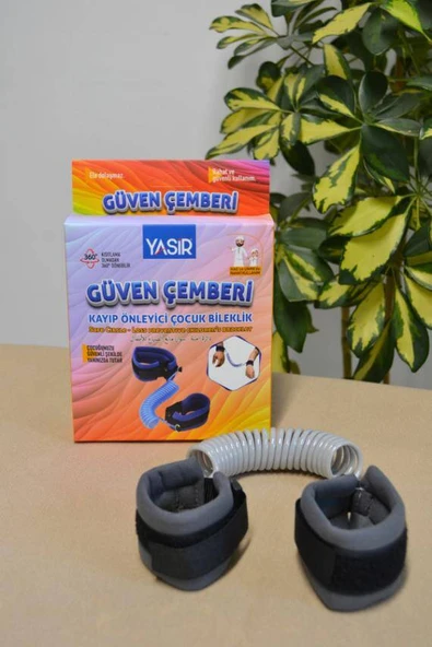 Hac Umre Kayıp Önleyici Güven Çemberi  Gri - Çocuk Güvenlik Bilekliği ürün görseli