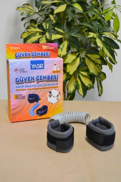 Hac Umre Kayıp Önleyici Güven Çemberi  Gri - Çocuk Güvenlik Bilekliği - Resim 4