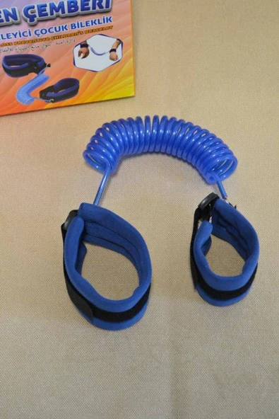 Hac Umre Kayıp Önleyici Güven Çemberi Mavi - Çocuk Güvenlik Bilekliği - Resim 4