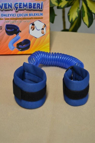 Hac Umre Kayıp Önleyici Güven Çemberi Mavi - Çocuk Güvenlik Bilekliği - Resim 3