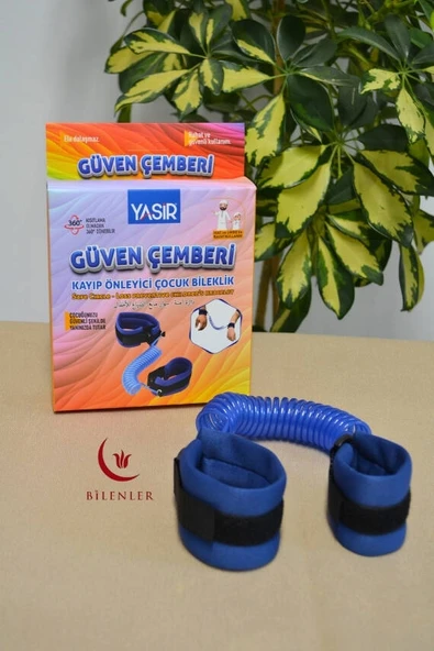 Hac Umre Kayıp Önleyici Güven Çemberi Mavi - Çocuk Güvenlik Bilekliği