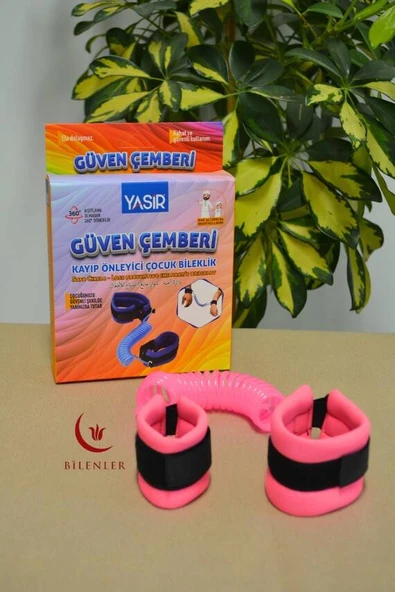 Hac Umre Kayıp Önleyici Güven Çemberi Pembe - Çocuk Güvenlik Bilekliği