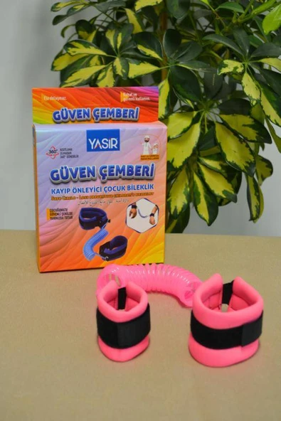 Hac Umre Kayıp Önleyici Güven Çemberi Pembe - Çocuk Güvenlik Bilekliği ürün görseli