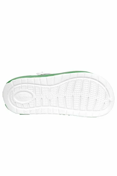 Gezer Erkek Sandalet Terlik Eva 12471 Yeşil/Beyaz - Resim 3