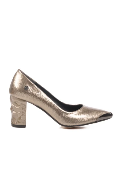 Pierre Cardin Platin Yüksek Topuklu Kadın Abiye Ayakkabı PC-51752 Z