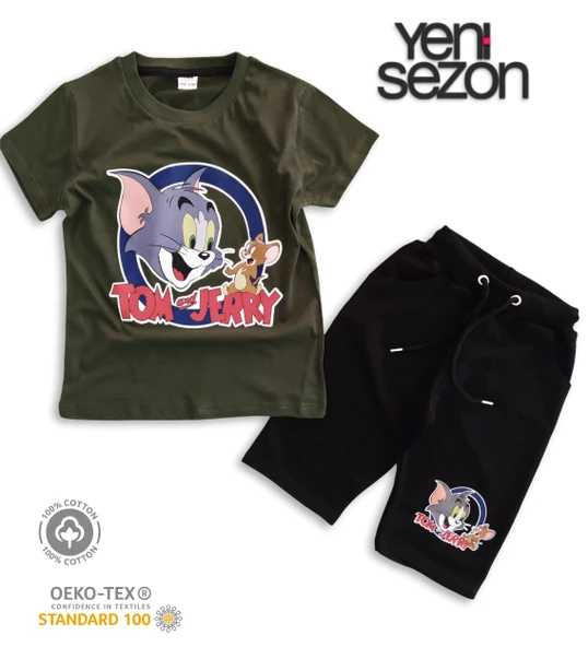 Triliya Pamuklu Unisex Çocuk Kapri Takımı (Cepli & Kordonlu, 3-12 Yaş) TRL-30 - 3