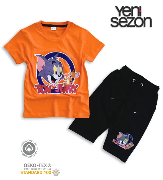 Triliya Pamuklu Unisex Çocuk Kapri Takımı (Cepli & Kordonlu, 3-12 Yaş) TRL-30 - 2