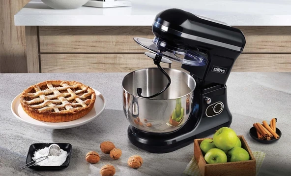 Stilevs Maxi Chef 2000 Standlı Mikser 5 Litre 1500 Watt - Siyah - 4