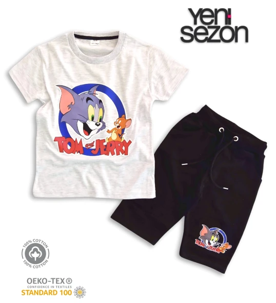 Triliya Pamuklu Unisex Çocuk Kapri Takımı (Cepli & Kordonlu, 3-12 Yaş) TRL-30 - 5