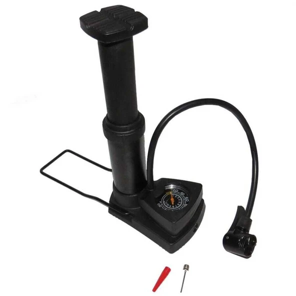 MİNİ EL AYAK POMPASI 160 PSI GÖSTERGELİ A/V - F/V UYUMLU UÇLAR DAHİL