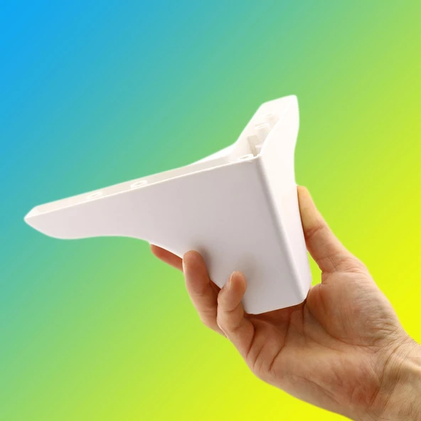 Bellona Rose Berjer Mobilya Kanepe Sehpa Puf Koltuk Ayağı 9.5 Cm Beyaz Baza Ayakları (4 ADET) - 5