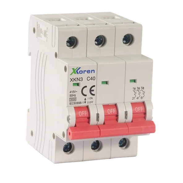 Xkoren 3kA 3P B Tipi 10A Otomatik Sigorta(4 Adet)(Kutu)