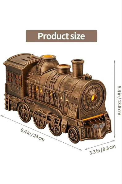 Tren Şeklinde Buharlı Oda Hava Nemlendirici Işık Fonksiyonlu Buhar Makinesi Kumandalı - 5