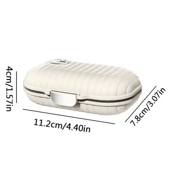 BUFFER® Taşınabilir İlaç Kutusu 7 gün Bölmeli Büyük İlaç Kutusu - Resim 5