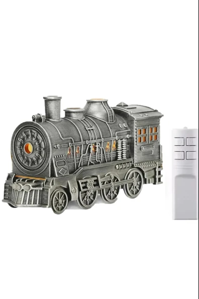 Tren Şeklinde Buharlı Oda Hava Nemlendirici Işık Fonksiyonlu Buhar Makinesi Kumandalı - 3