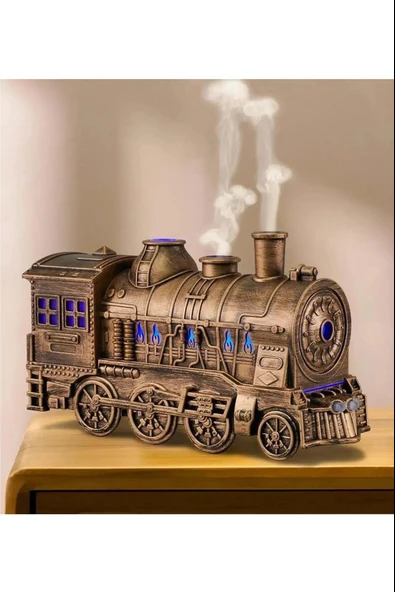 Tren Şeklinde Buharlı Oda Hava Nemlendirici Işık Fonksiyonlu Buhar Makinesi Kumandalı - 7