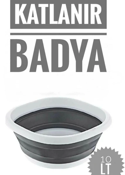 Badya Katlanır Sebze Badyası Silikon Badya Leğen Orta Boy No:3 10 Lt