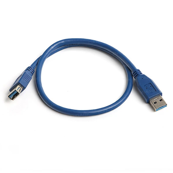 0.50 Mt USB 3.0 to USB 3.0 Mavi Erkek-Dişi USB 3.0 Uzatma Kablosu