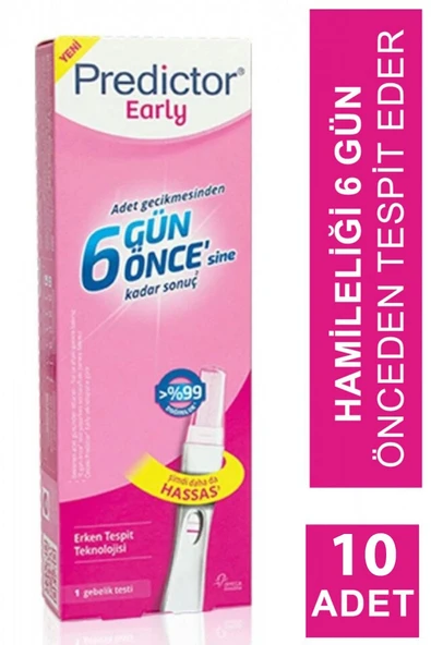 Early 6 Gün Önce Tespit Eden Gebelik Testi 10 Adet