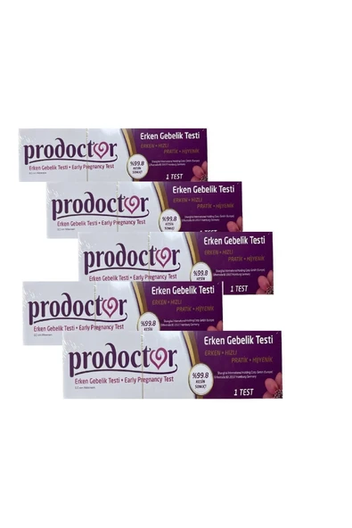 Erken Gebelik Testi %99.8 Kesin Sonuç X 5 Adet (Early Pregnancy Test X5 )