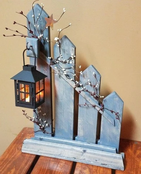 KUZELA  Ahşap Dekoratif Çit - 2