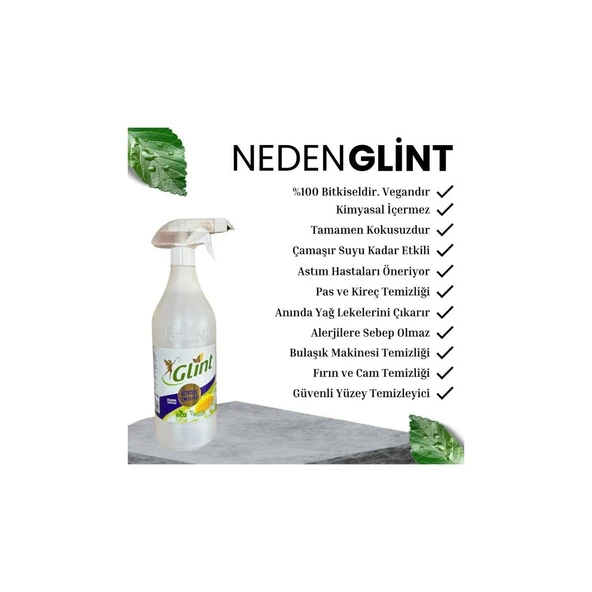 1 Litre %100 Bitkisel Çok Amaçlı Temizleyici Vegan Leke Çıkarıcı - Yağ Çözücü - 2