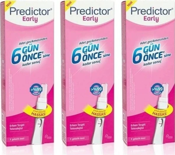 Predictor Early Erken Gebelik Testi 3 Adet