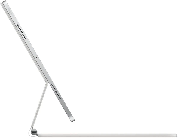 Apple Magic Keyboard: 12.9 inç iPad Pro için iPad klavyesi ve kılıfı, harika yazma deneyimi, yerleşik trackpad, Almanca - Beyaz