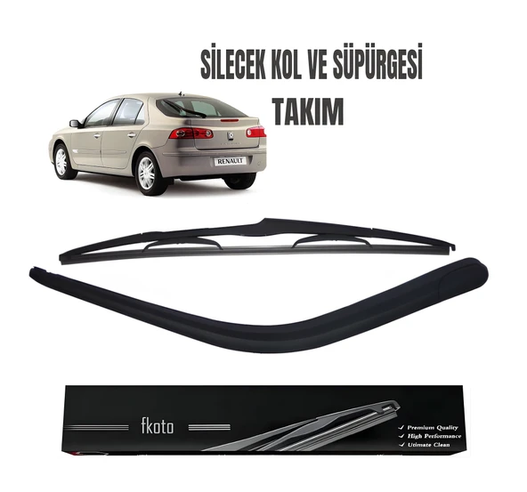 Renault Laguna 2 Arka Cam Silecek Kolu Ve Süpürgesi Takım (Kapaklı) 50Cm 2002-2007