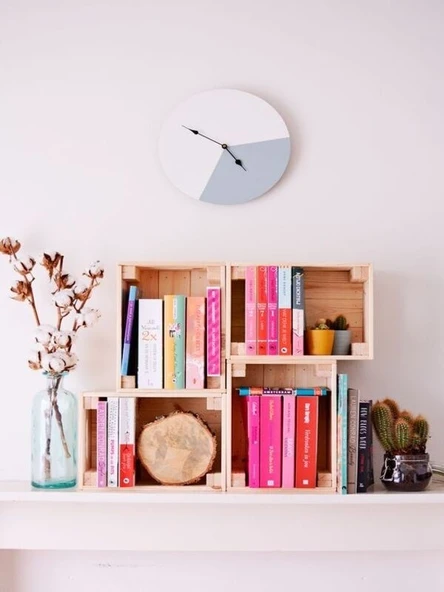 KUZELA Ahşap Dekoratif 4lü Kasa.