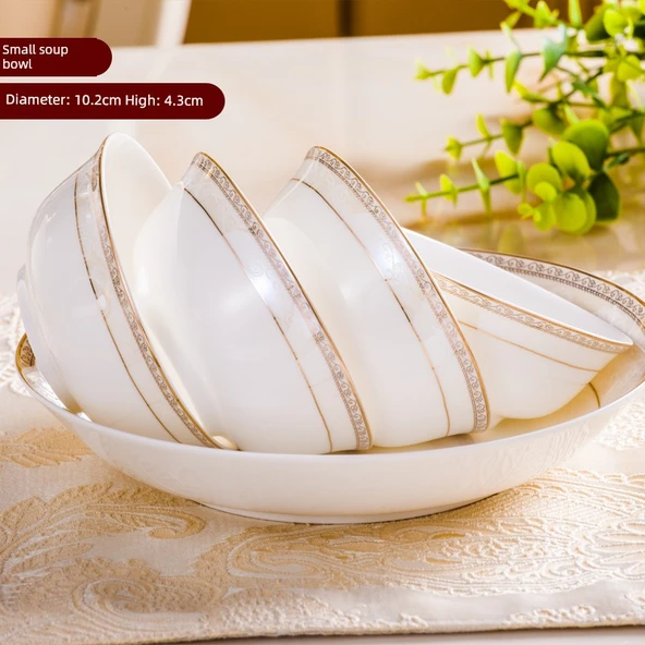 Seramik Yemek Takımı - 10 cm Küçük Çorba Kasesi