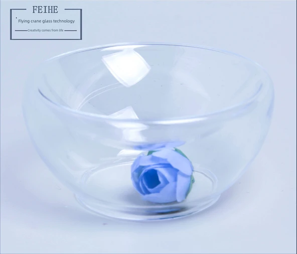 Çift Katmanlı Cam Tatlı Kasesi - 14.5cm (300ml)