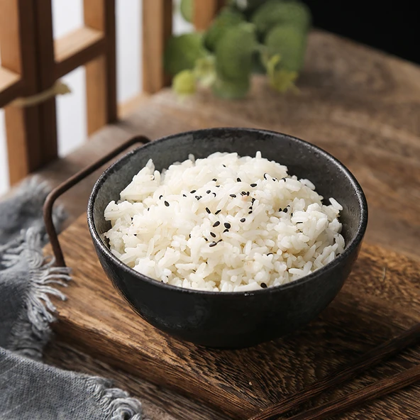 Japon Minimalist 11.5 cm Pirinç Kasesi - Parlayan Kar - 3