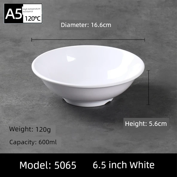 A5 Melamin Kase - 6.5 inç Beyaz