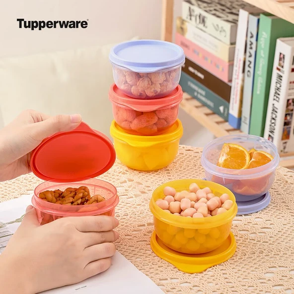 Tupperware Küçük Yuvarlak Kase 260ml 6'lı Set - Karışık Renkler - 3