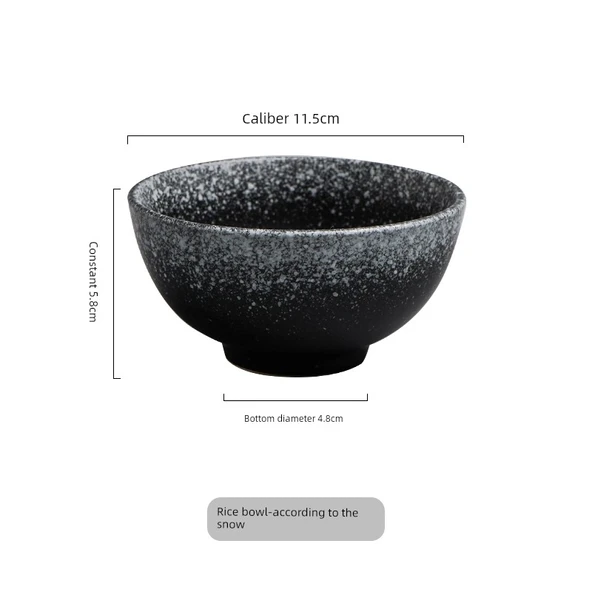 Japon Minimalist 11.5 cm Pirinç Kasesi - Parlayan Kar