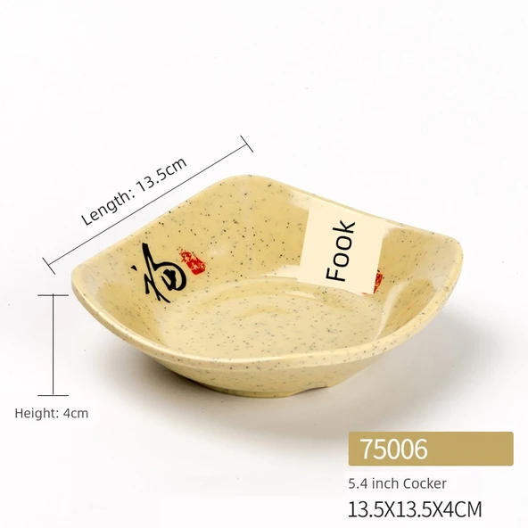 Çin Tarzı Melamin Kase - 75006 Uzun Ömürlü (A5 Düşmeye Dayanıklı)