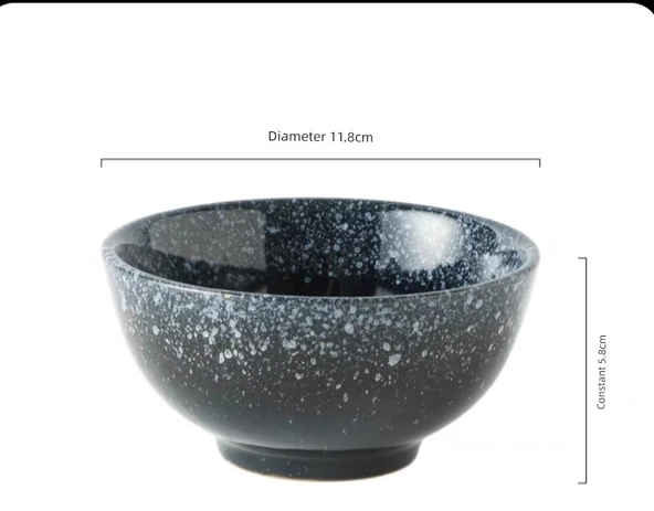 Japon Minimalist 11.5 cm Pirinç Kasesi - Yıldızlı Gökyüzü