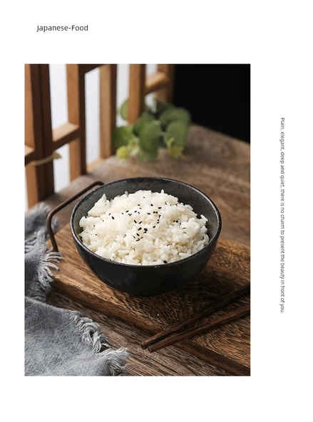 Japon Minimalist 11.5 cm Pirinç Kasesi - Parlayan Kar - 8