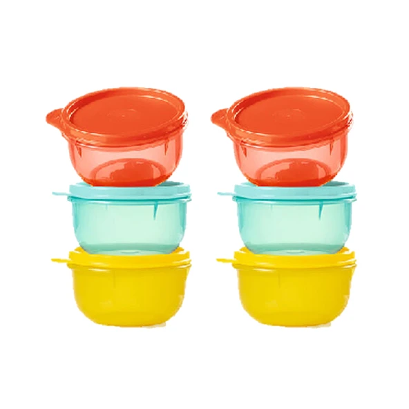 Tupperware Küçük Yuvarlak Kase 260ml 6'lı Set - Karışık Renkler - 5