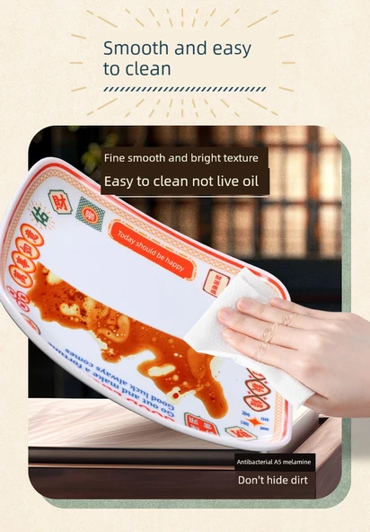 Melamin Servis Tabağı - 9 inç - Ekstra Kalın - 11